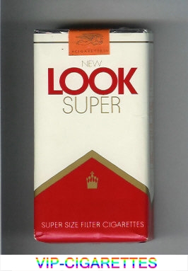 Look New Super 100s Super Size Filter cigarettes soft box