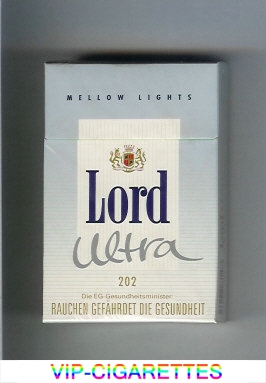 Lord Ultra 202 Mellow Lights cigarettes hard box