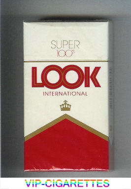 Look International Super 100s cigarettes hard box