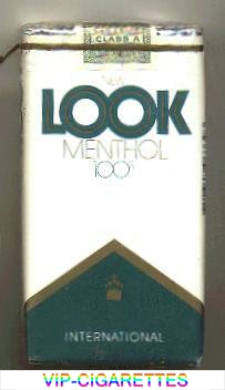 Look Menthol International 100s cigarettes soft box