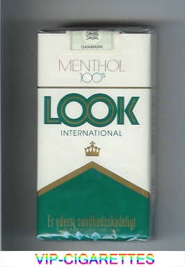 Look International Menthol 100s cigarettes soft box