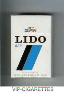 Lido Blu cigarettes hard box