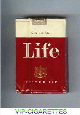 Life Filter Tip red and white cigarettes soft box