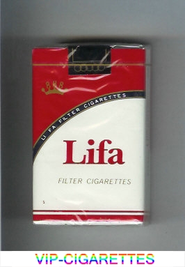 Lifa Filter cigarettes white and red soft box