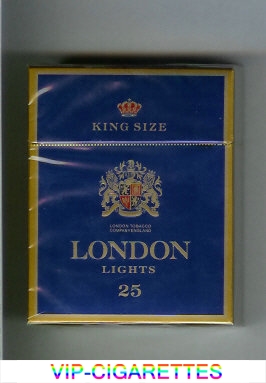 London Lights 25 King Size cigarettes hard box