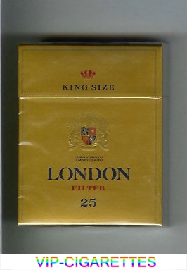London Filter 25 King Size cigarettes hard box