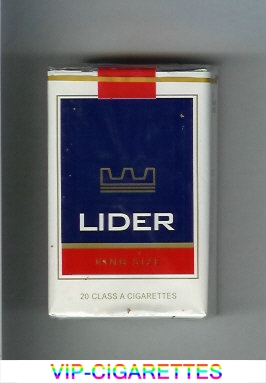 Lider King Size cigarettes soft box