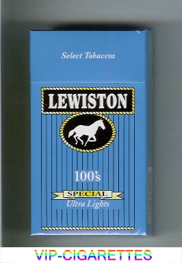 Lewiston Special Ultra Lights 100s cigarettes hard box