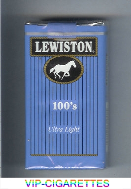 Lewiston 100s Ultra Light cigarettes soft box