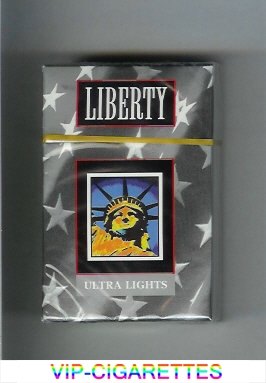 Liberty Ultra Lights cigarettes hard box