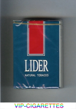 Lider Natural Tobacco cigarettes soft box