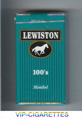 Lewiston 100s Menthol cigarettes soft box