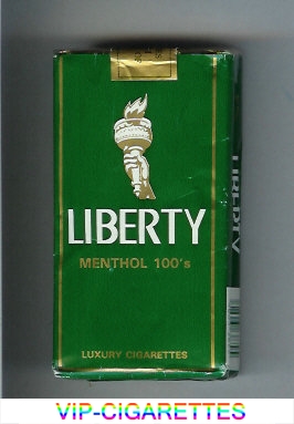 Liberty Menthol 100s cigarettes soft box