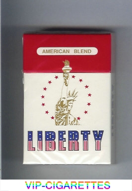 Liberty American Blend cigarettes hard box