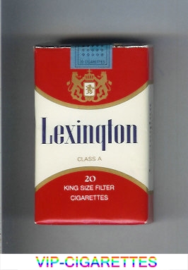 Lexington 20 King Size Filter cigarettes soft box