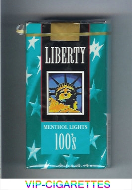 Liberty Menthol Lights 100s cigarettes soft box