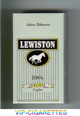 Lewiston Special Lights 100s cigarettes hard box