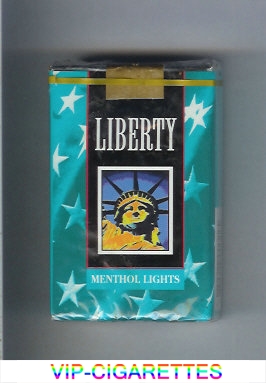 Liberty Menthol Lights cigarettes soft box