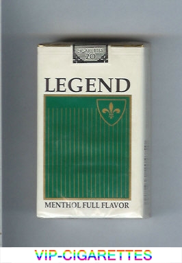 Legend Menthol Full Flavor cigarettes soft box