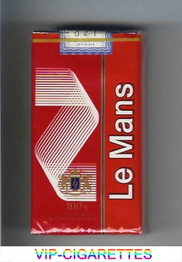 Le Mans 100s red Cigarettes soft box