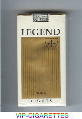 Legend Lights 100s cigarettes soft box