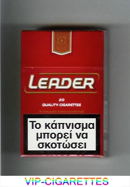 Leader red Cigarettes hard box