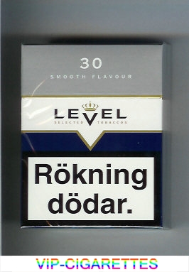 Level 30 Smooth Flavour cigarettes hard box