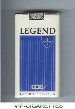 Legend Ultra Lights 100s cigarettes soft box