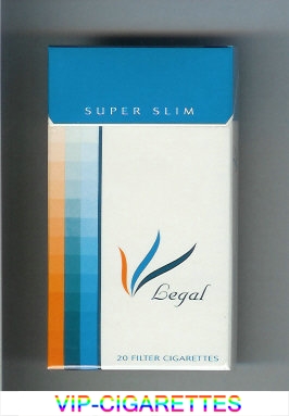 Legal Super Slim 100s cigarettes hard box