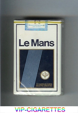 Le Mans white and blue Cigarettes soft box