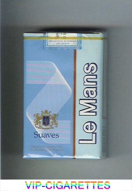 Le Mans Suaves blue and light blue Cigarettes soft box