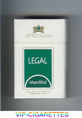 Legal Menthol American Taste cigarettes hard box