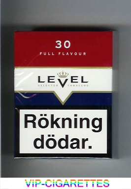 Level 30 Full Flavour cigarettes hard box