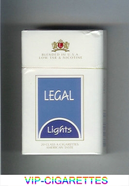 Legal Lights American Taste cigarettes hard box