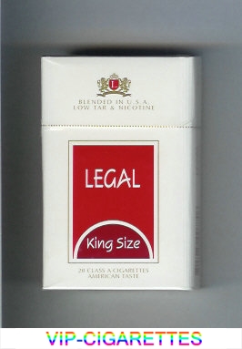 Legal King Size American Taste cigarettes hard box