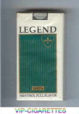 Legend Menthol Full Flavor 100s cigarettes soft box