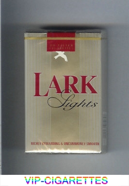 Lark Lights grey Cigarettes soft box