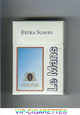 Le Mans Extra Suaves Cigarettes hard box