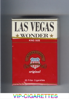 Las Vegas Wonder Original Cigarettes hard box