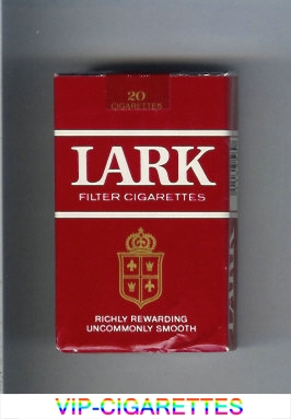 Lark Filter Cigarettes Richly Rewarding red soft box