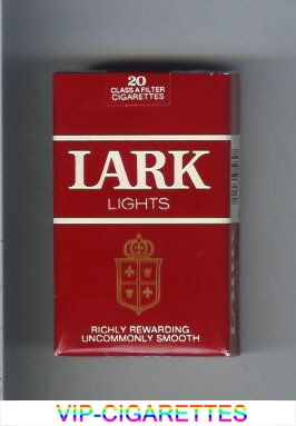 Lark Lights Richly Rewarding red Cigarettes soft box