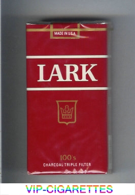 Lark 100s Charcoal Triple Filter red cigarettes soft box