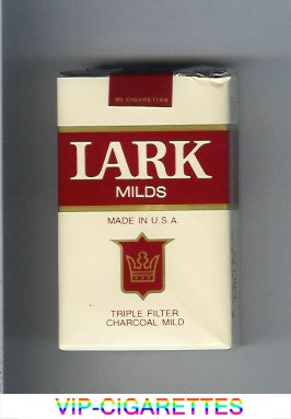 Lark Milds white and red Cigarettes soft box