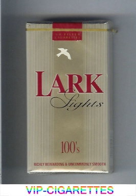 Lark Lights 100s grey Cigarettes soft box