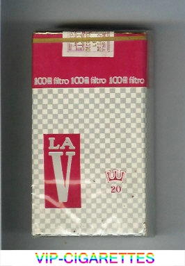 La V 100s cigarettes soft box