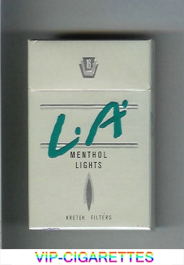 LA Menthol Lights 90s Cigarettes hard box