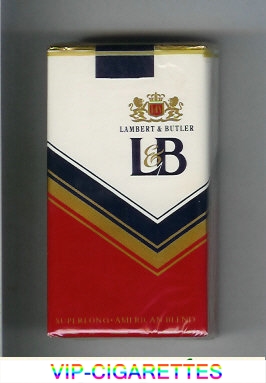 L&B Lambert and Butler 100s cigarettes soft box