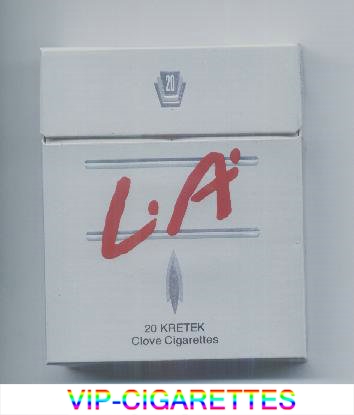 LA Cigarettes wide flat hard box
