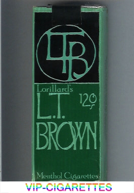 L.T.Brown 120s Menthol cigarettes soft box