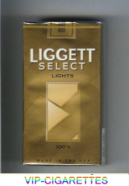 Liggett Select Lights 100s cigarettes soft box